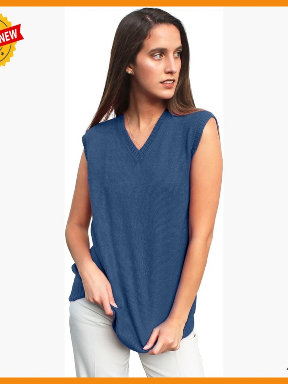 Alpaca Wool V-Neck Sweater Vest Sleeveless Pullover Women's S-2XL